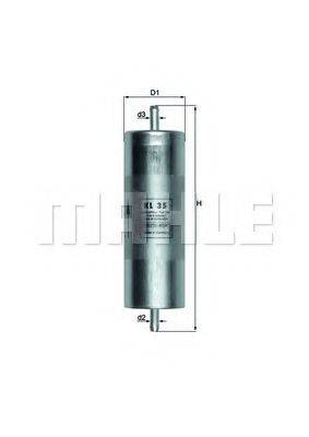 MAHLE ORIGINAL KL35 Топливный фильтр