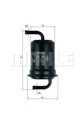 MAHLE ORIGINAL KL703 Топливный фильтр