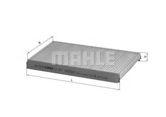 MAHLE ORIGINAL LA197 Фильтр, воздух во внутренном пространстве