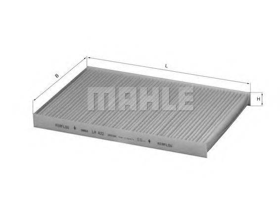 MAHLE ORIGINAL LA422 Фильтр, воздух во внутренном пространстве