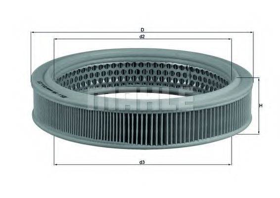 MAHLE ORIGINAL LX298 Воздушный фильтр