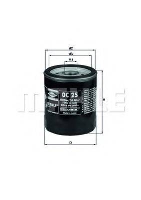 MAHLE ORIGINAL OC25 Масляный фильтр