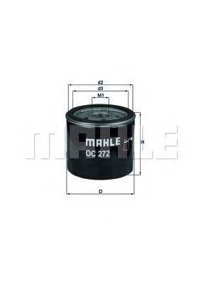 MAHLE ORIGINAL OC272 Масляный фильтр