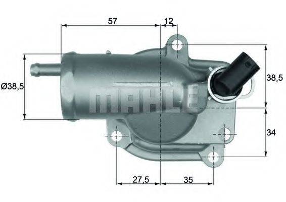 MAHLE ORIGINAL TH1087 Термостат, охлаждающая жидкость