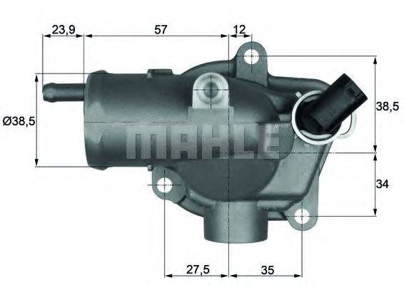 MAHLE ORIGINAL TH1187 Термостат, охлаждающая жидкость