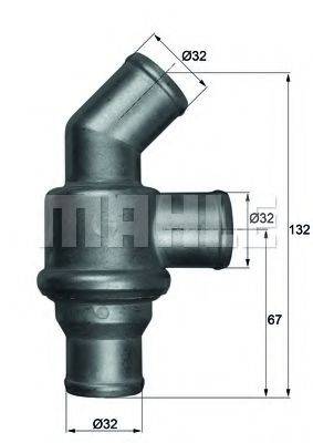 MAHLE ORIGINAL TH1680 Термостат, охлаждающая жидкость