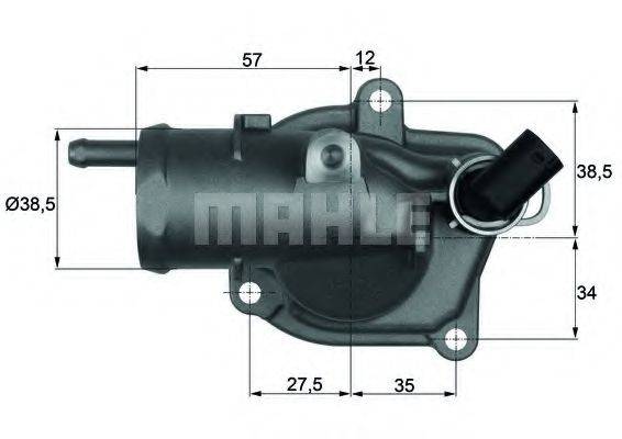 MAHLE ORIGINAL TI3187 Термостат, охлаждающая жидкость