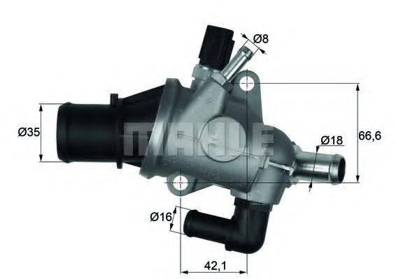 MAHLE ORIGINAL TI16388 Термостат, охлаждающая жидкость