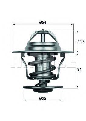 MAHLE ORIGINAL TX1584D Термостат, охлаждающая жидкость