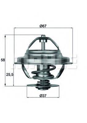 MAHLE ORIGINAL TX2180D Термостат, охлаждающая жидкость