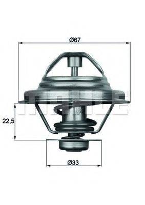 MAHLE ORIGINAL TX2487D Термостат, охлаждающая жидкость