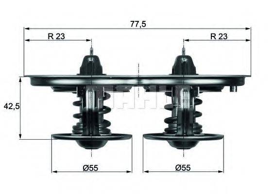 MAHLE ORIGINAL TX3280D Термостат, охлаждающая жидкость