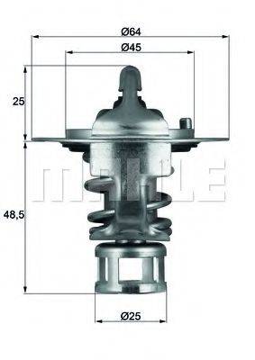 MAHLE ORIGINAL TX6577 Термостат, охлаждающая жидкость