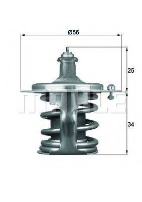 MAHLE ORIGINAL TX7978D Термостат, охлаждающая жидкость