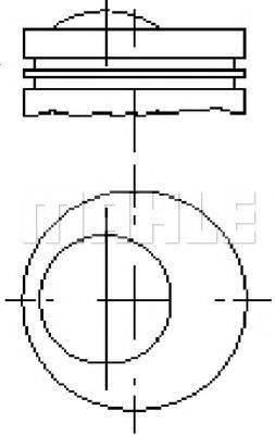 MAHLE ORIGINAL E14230 Поршень