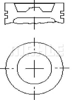 MAHLE ORIGINAL E70880 Поршень