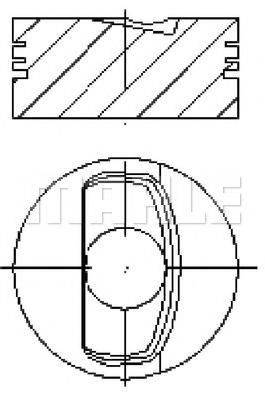 MAHLE ORIGINAL E25200 Поршень