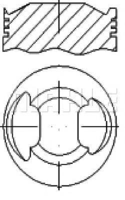 MAHLE ORIGINAL E25130 Поршень