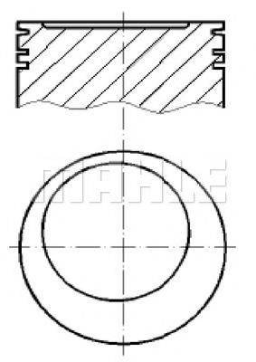 MAHLE ORIGINAL E14350 Поршень