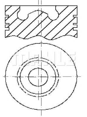 MAHLE ORIGINAL E13930 Поршень