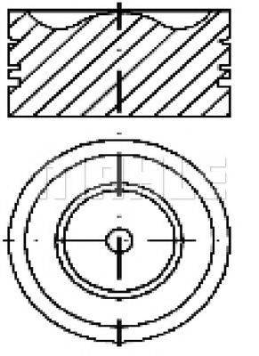 MAHLE ORIGINAL E14710 Поршень