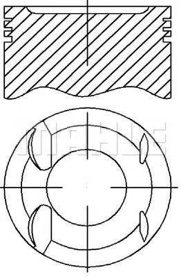 MAHLE ORIGINAL E25330 Поршень