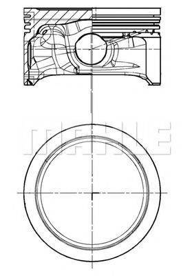 MAHLE ORIGINAL E25298 Поршень