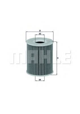 MAHLE ORIGINAL OX422D Масляный фильтр