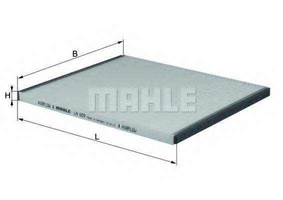 MAHLE ORIGINAL LA659 Фильтр, воздух во внутренном пространстве