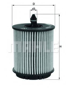 MAHLE ORIGINAL OX258D Масляный фильтр