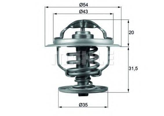 MAHLE ORIGINAL TX10987D Термостат, охлаждающая жидкость