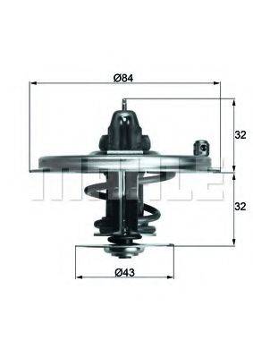 MAHLE ORIGINAL TX3685D Термостат, охлаждающая жидкость