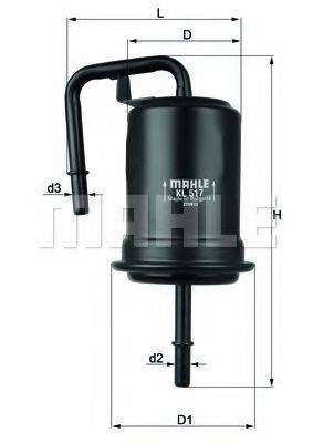 MAHLE ORIGINAL KL517 Топливный фильтр