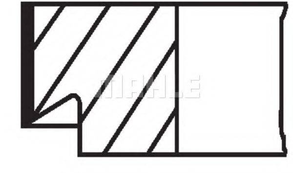 MAHLE ORIGINAL 063RS001690N0 Комплект поршневых колец