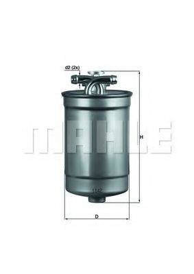 MAHLE ORIGINAL KL554D Топливный фильтр