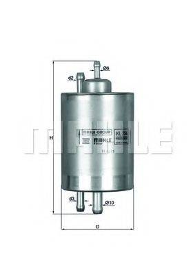 MAHLE ORIGINAL KL254 Топливный фильтр