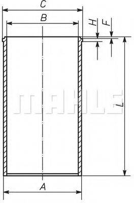 MAHLE ORIGINAL 213WT01 Гильза цилиндра