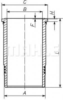 MAHLE ORIGINAL 007WN74 Гильза цилиндра