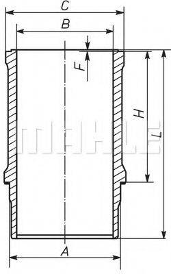 MAHLE ORIGINAL 021WN30 Гильза цилиндра