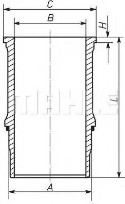 MAHLE ORIGINAL 227WN67 Гильза цилиндра