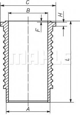 MAHLE ORIGINAL 489WN01 Гильза цилиндра