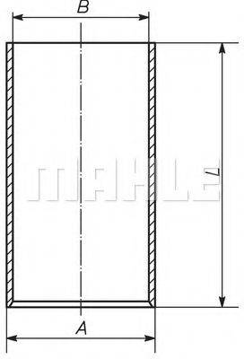 MAHLE ORIGINAL 014WV04 Гильза цилиндра