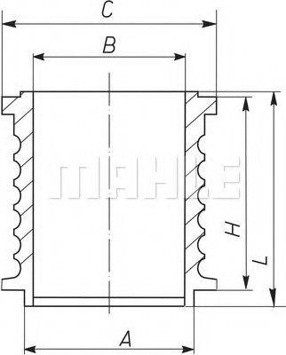 MAHLE ORIGINAL 004WR16 Гильза цилиндра