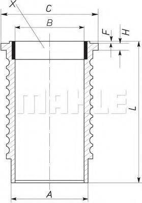 MAHLE ORIGINAL 061WN16 Гильза цилиндра