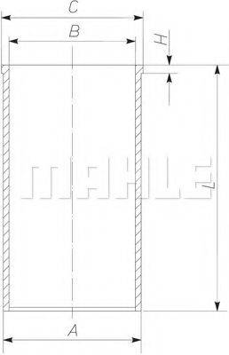 MAHLE ORIGINAL 029WV25 Гильза цилиндра