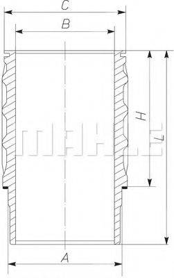 MAHLE ORIGINAL 061LW00101001 Гильза цилиндра