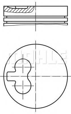 MAHLE ORIGINAL 0080600 Поршень