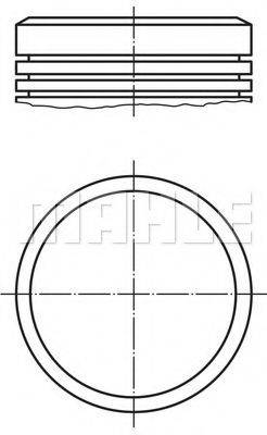 MAHLE ORIGINAL 0400200 Поршень