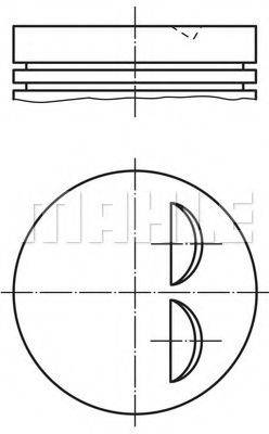 MAHLE ORIGINAL 0119000 Поршень