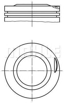 MAHLE ORIGINAL 0022500 Поршень